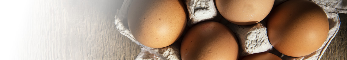 Eggs in egg box