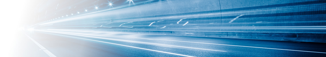 Speeding car through tunnel